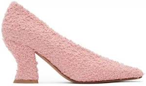 Bottega Veneta Pink BouclÃ© Almond Pumps