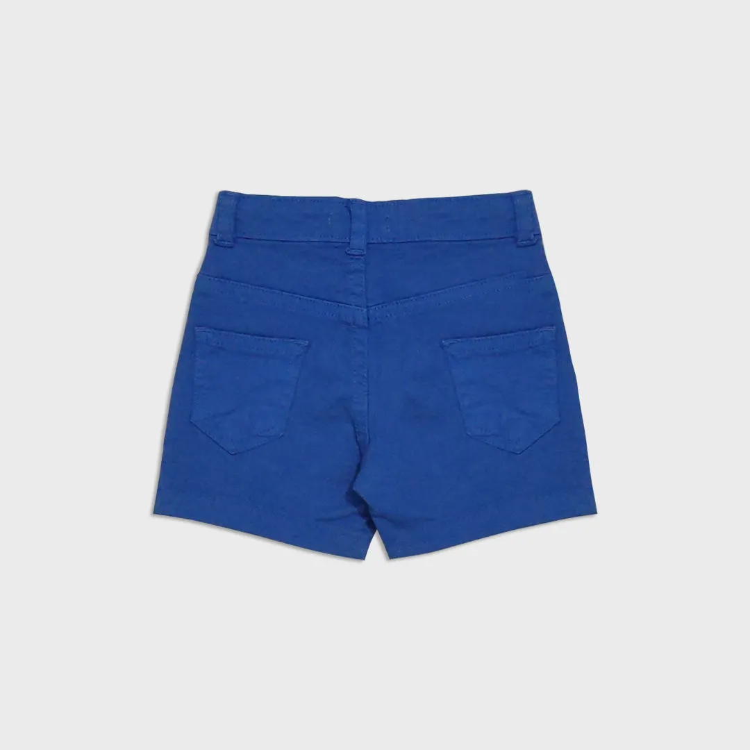 DP - Kids 'Royal Blue' Stretchable Denim Shorts DP199