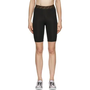 Fendi Black Fendirama Cycling Shorts