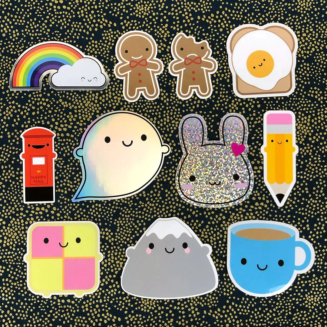 Glow in the Dark Ghost Vinyl Stickers
