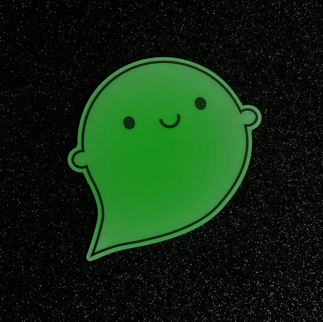 Glow in the Dark Ghost Vinyl Stickers