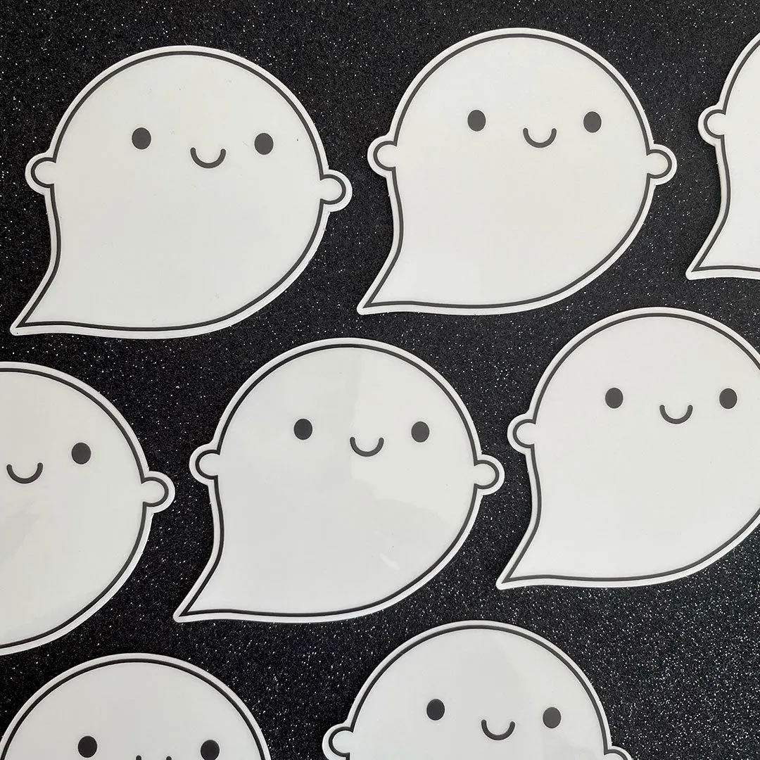 Glow in the Dark Ghost Vinyl Stickers