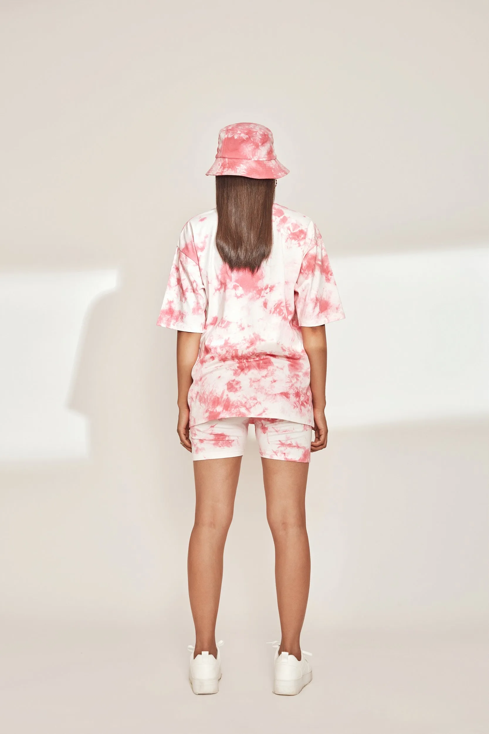Pink Tie & Dye Cycling Shorts