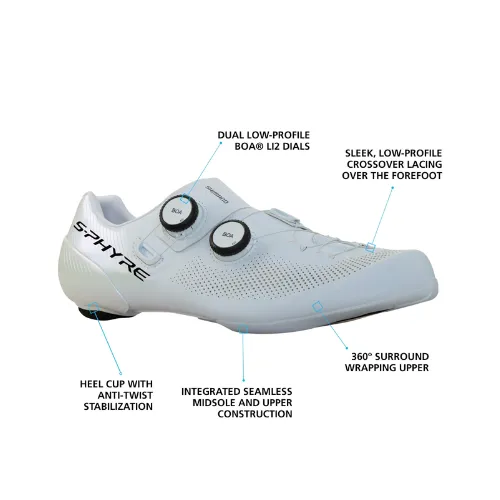 Shimano SH-RC903E White Road Cycling Shoes